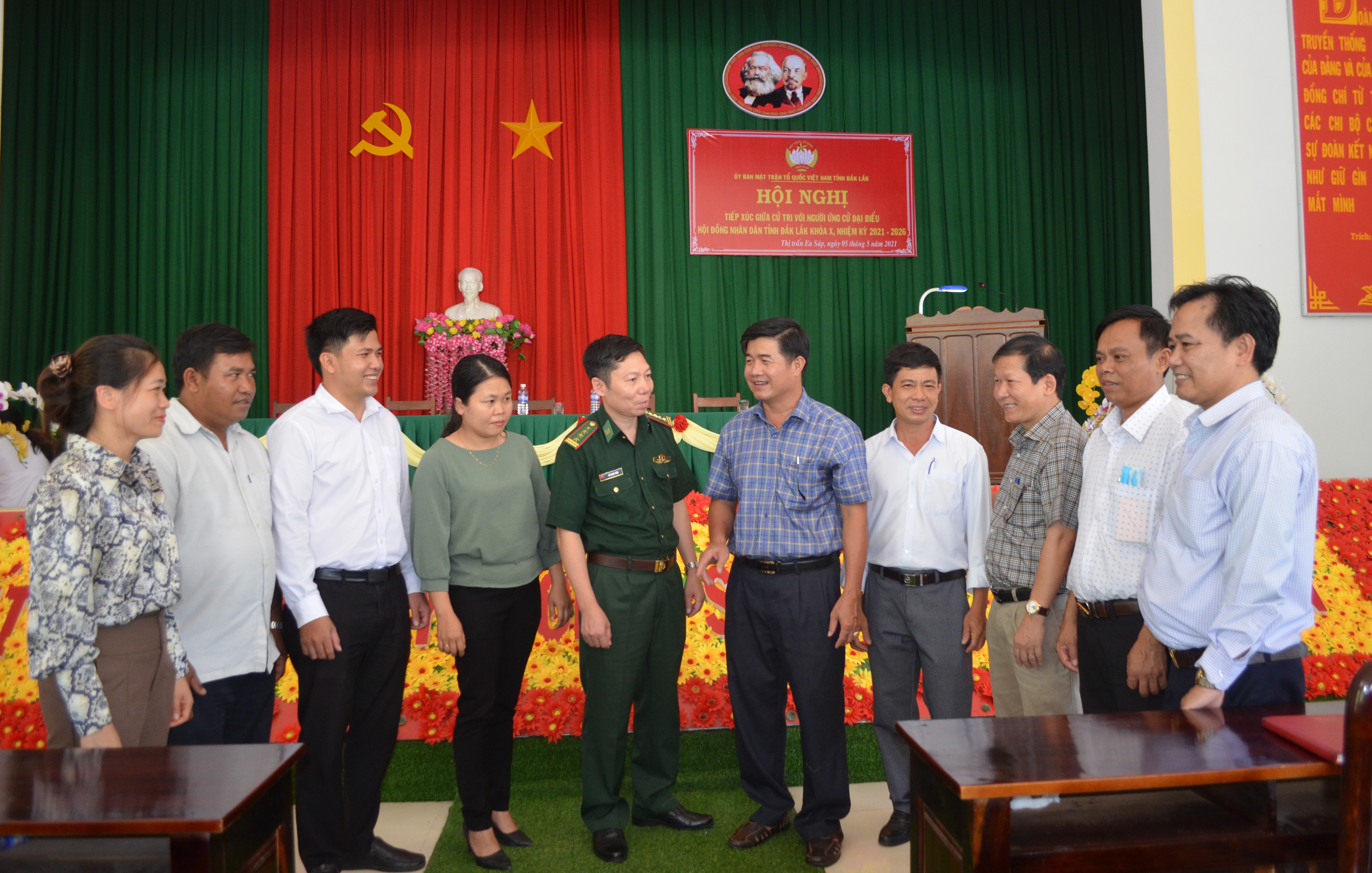 Tiếp xúc giữa cử tri vùng biên với người ứng cử đại biểu HĐND tỉnh Đắk Lắk 